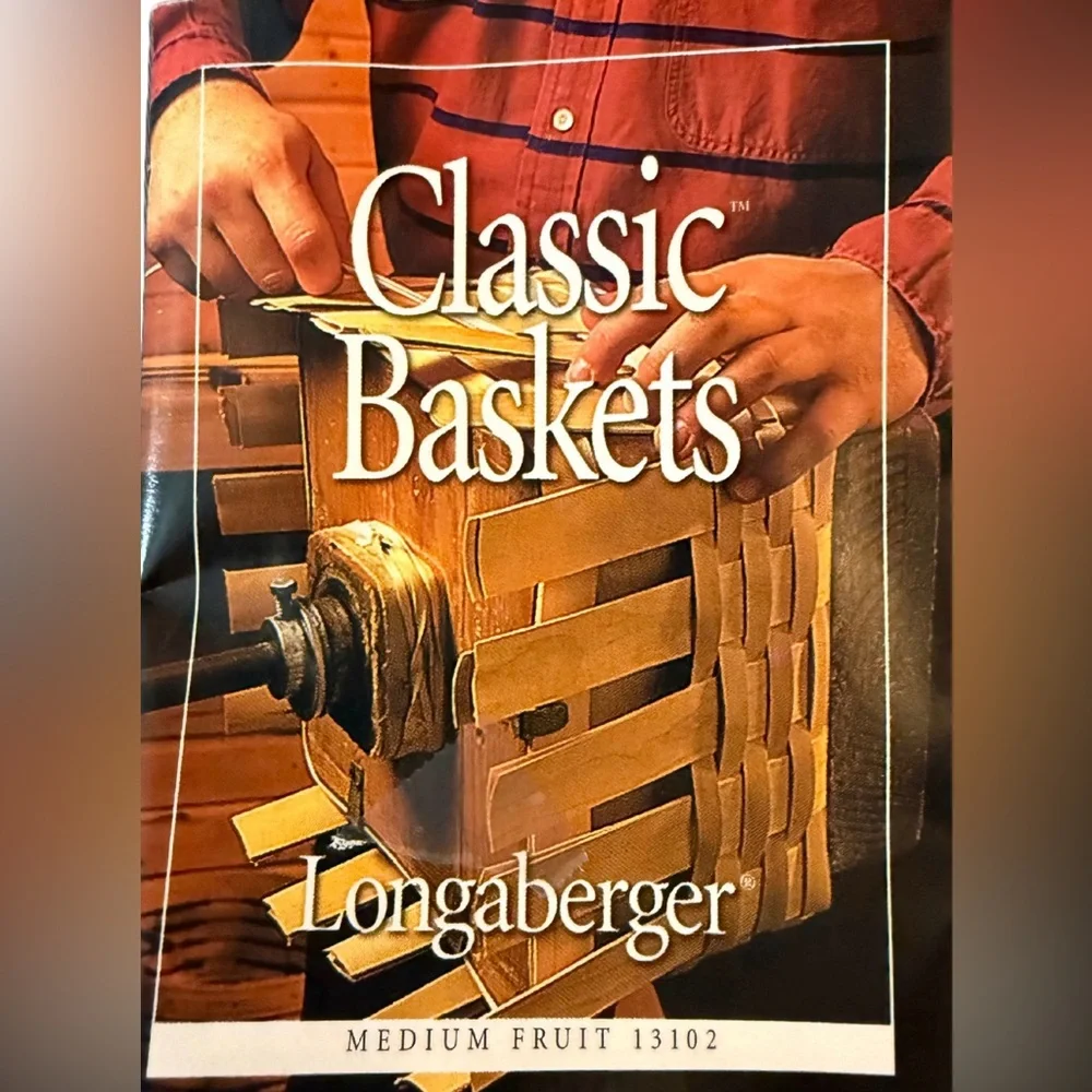 Longaberger Classic Authentic Medium Fruit Basket New in Original Packaging